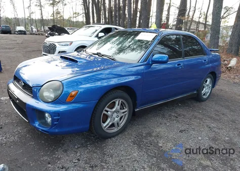 2002 Subaru Impreza Wrx from USA, damaged, VIN JF1GD29692G520719